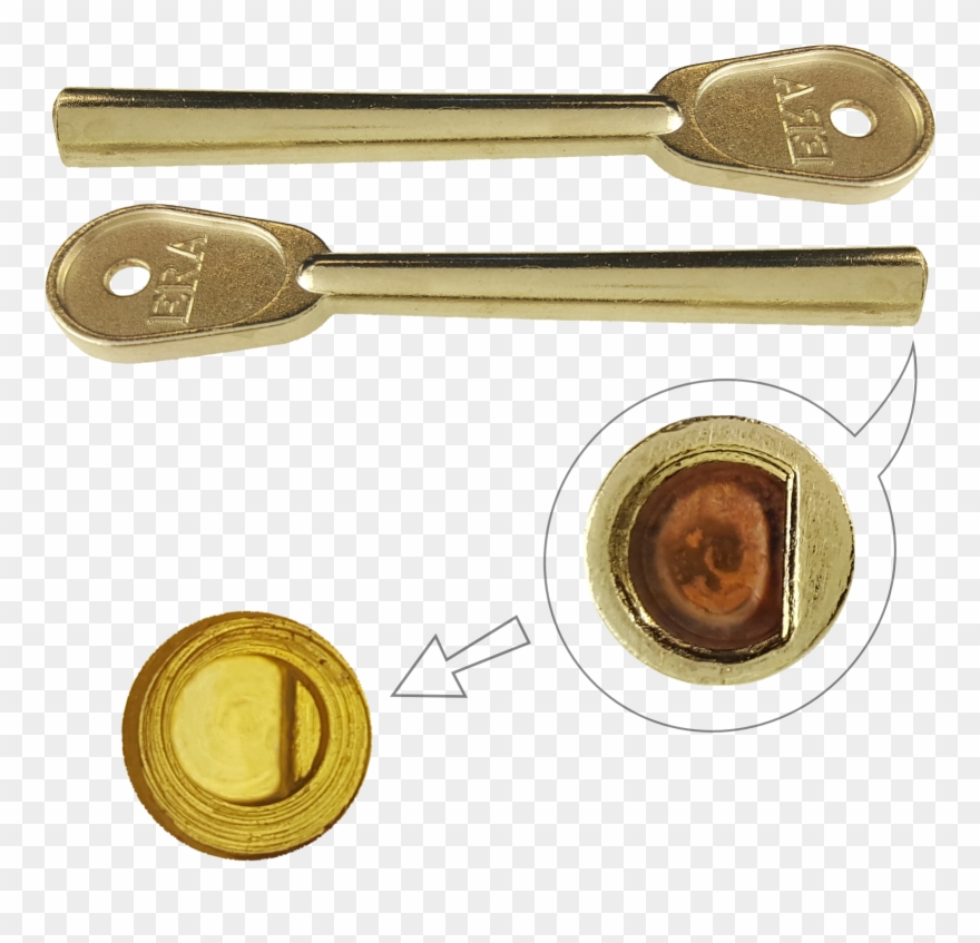 Era 582 Sliding Sash Window Stop Bolt Keys - Coin Clipart