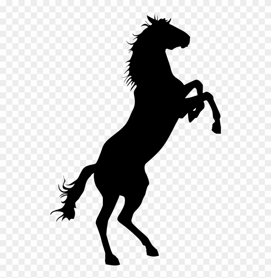 Hors4 - Horse Silhouette Png Clipart