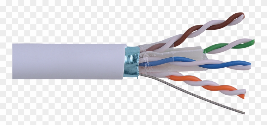 Category 6 F/utp En Series 23 Awg 4 Pair Shielded Cable - F Utp Cat 6 Clipart
