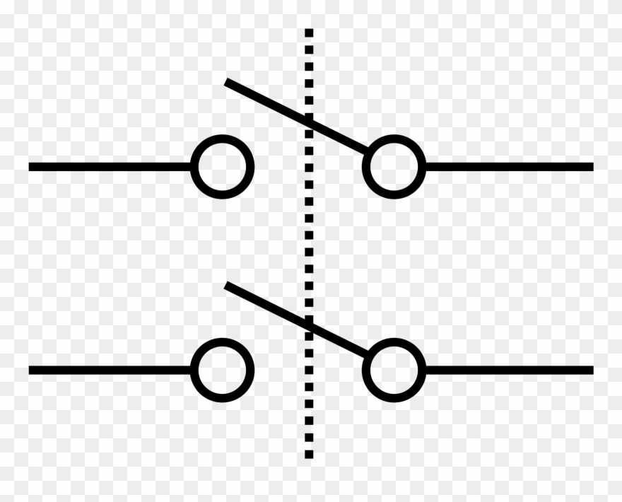 Open - - Dpst Symbol Clipart (#3370325) - PinClipart