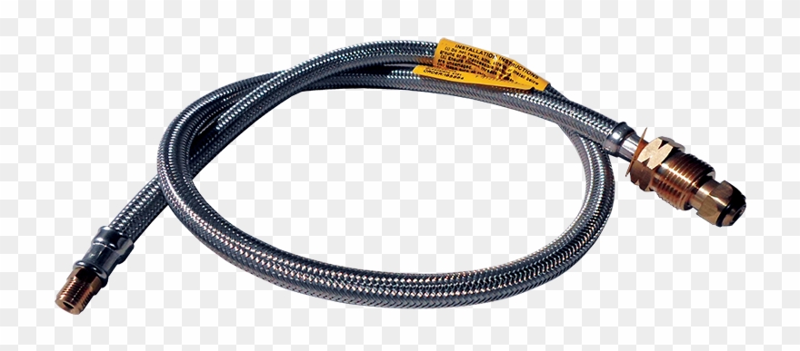 8mm S/s Flexible Hose 900mm For Double Bottle Kits Clipart