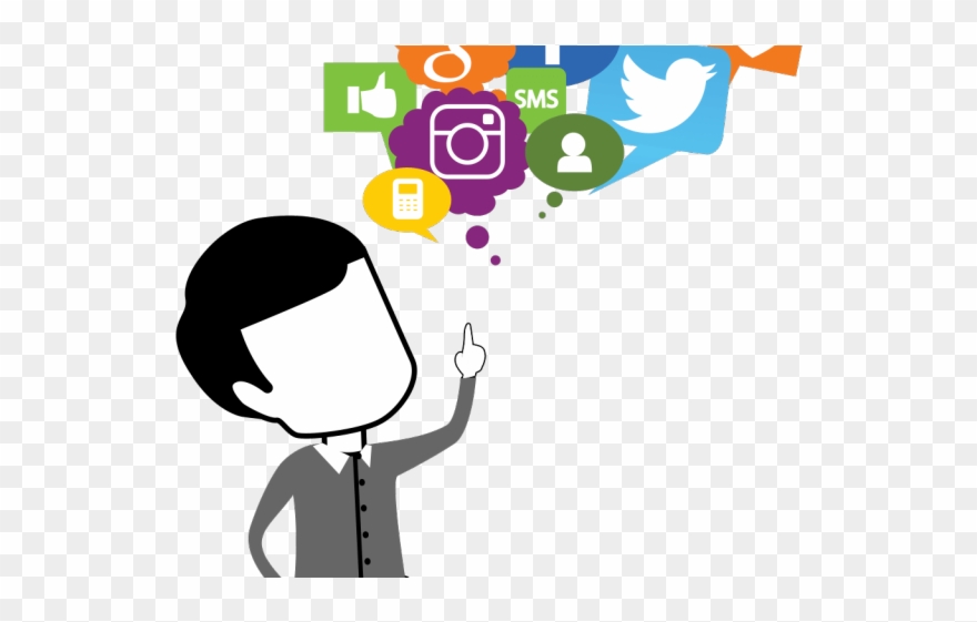 Online Marketing Clipart Multimedia - Social Media Clipart Png Transparent Png