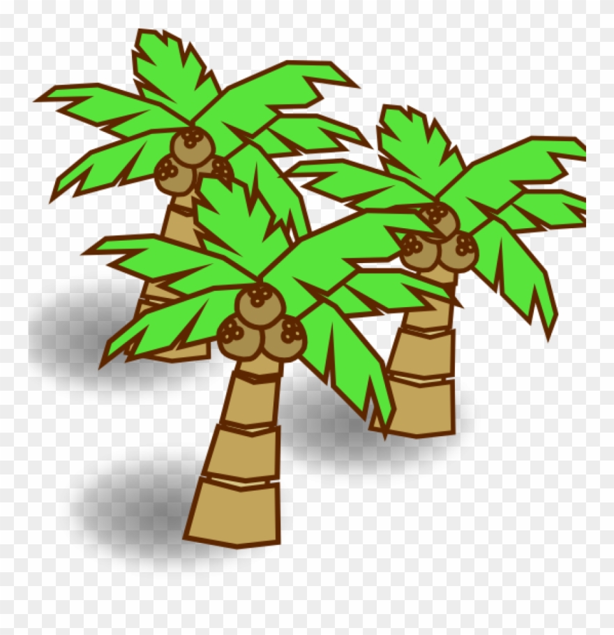 Coconut Tree Clip Art Coconut Trees Clip Art At Clker - Coconut Tree Cartoon - Png Download