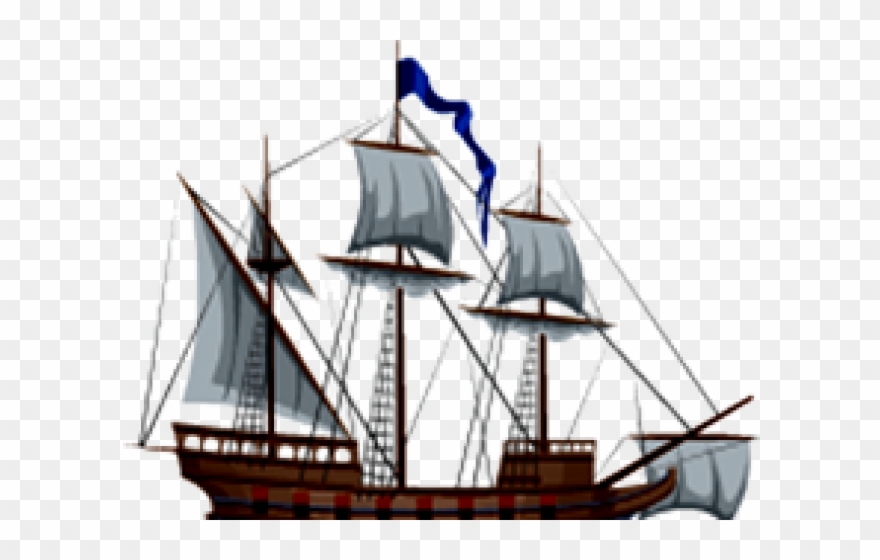Caravel Clipart Three Masted - Transparent Caravel - Png Download