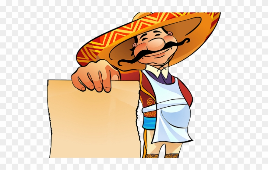 Mexico Clipart Mexican Restaurant - Mexican Man Cartoon Png Transparent Png
