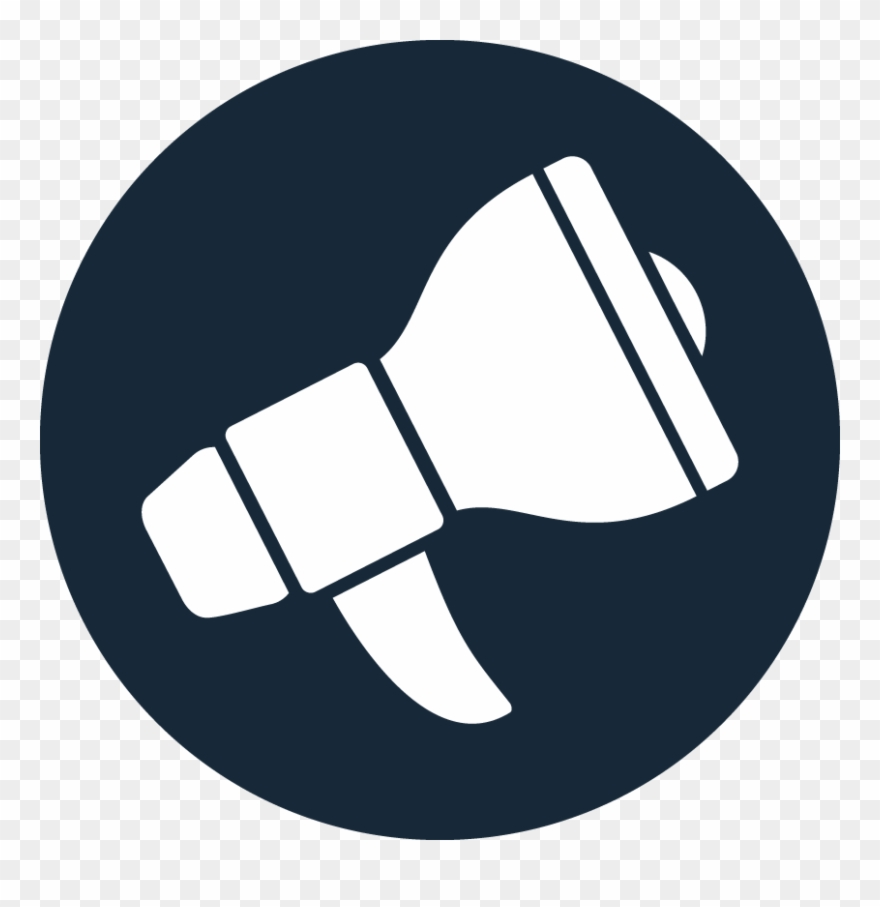 Megaphone Circle Clipart