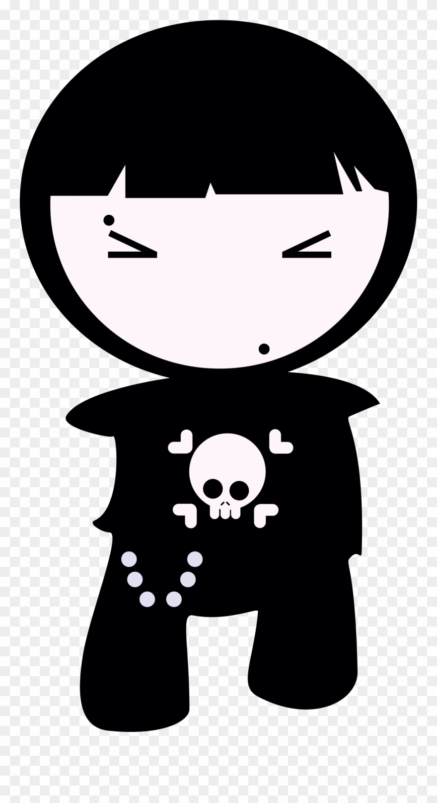 White Tiger Clipart Chibi - Fashion Girl - Png Download