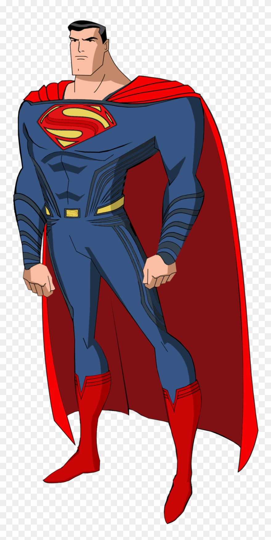 Superman Clipart Picsart Png - Superman Justice League Animated Transparent Png