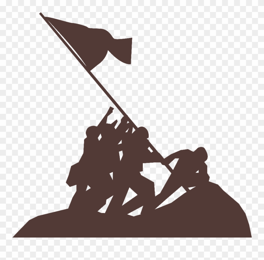 Short Flavor History Description - Iwo Jima Silhouette Clipart