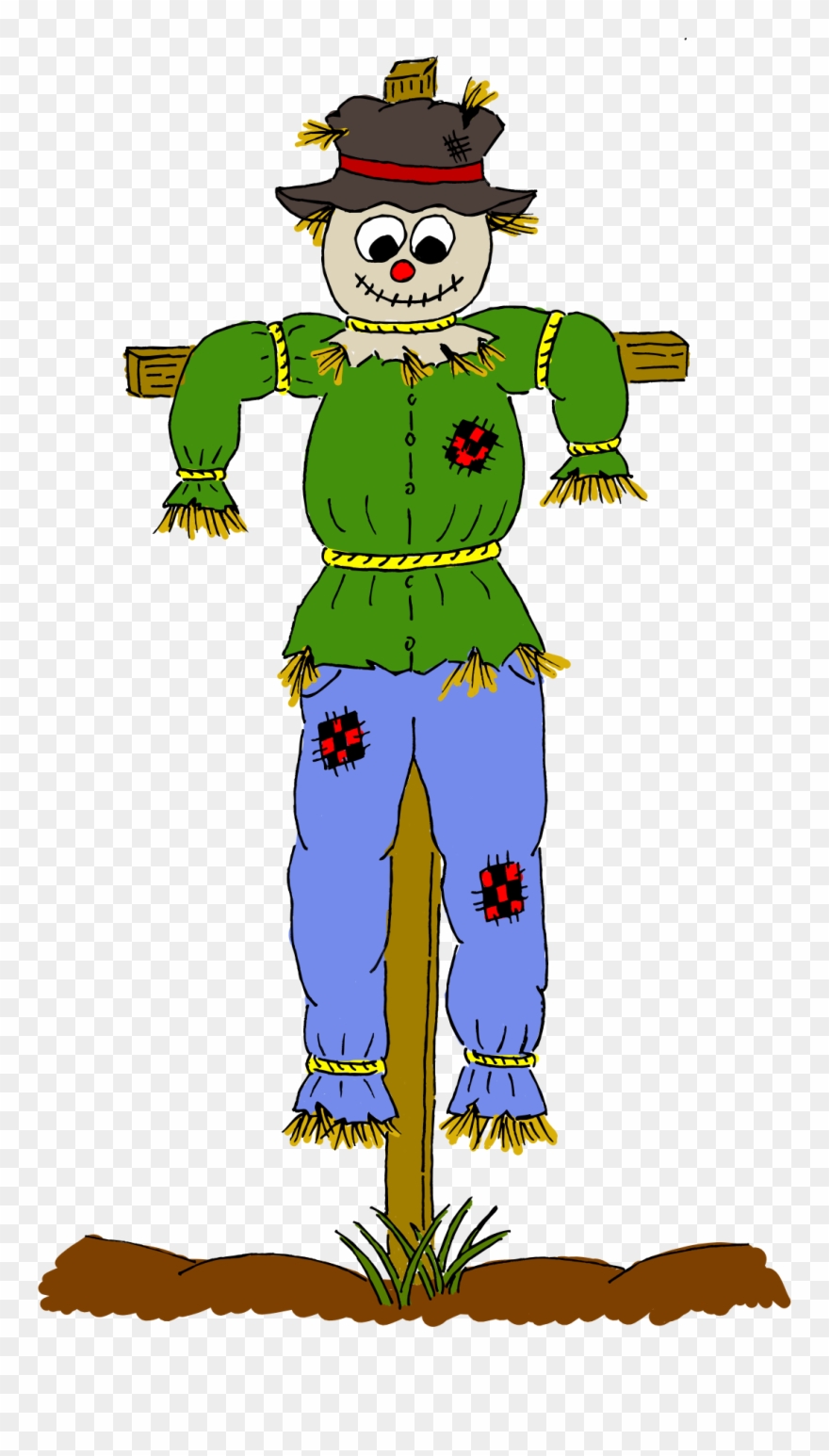 Clip Art Scarecrow - Png Download