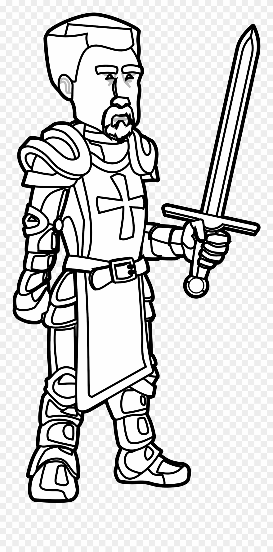 Clipart Of Knight - Cartoon - Png Download