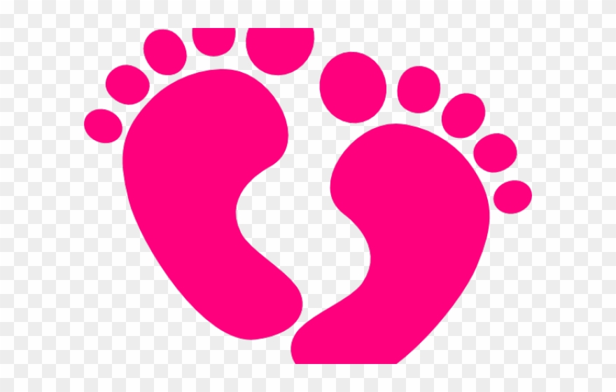 Footprint Clipart Pink - Baby Feet Clip Art Png Transparent Png