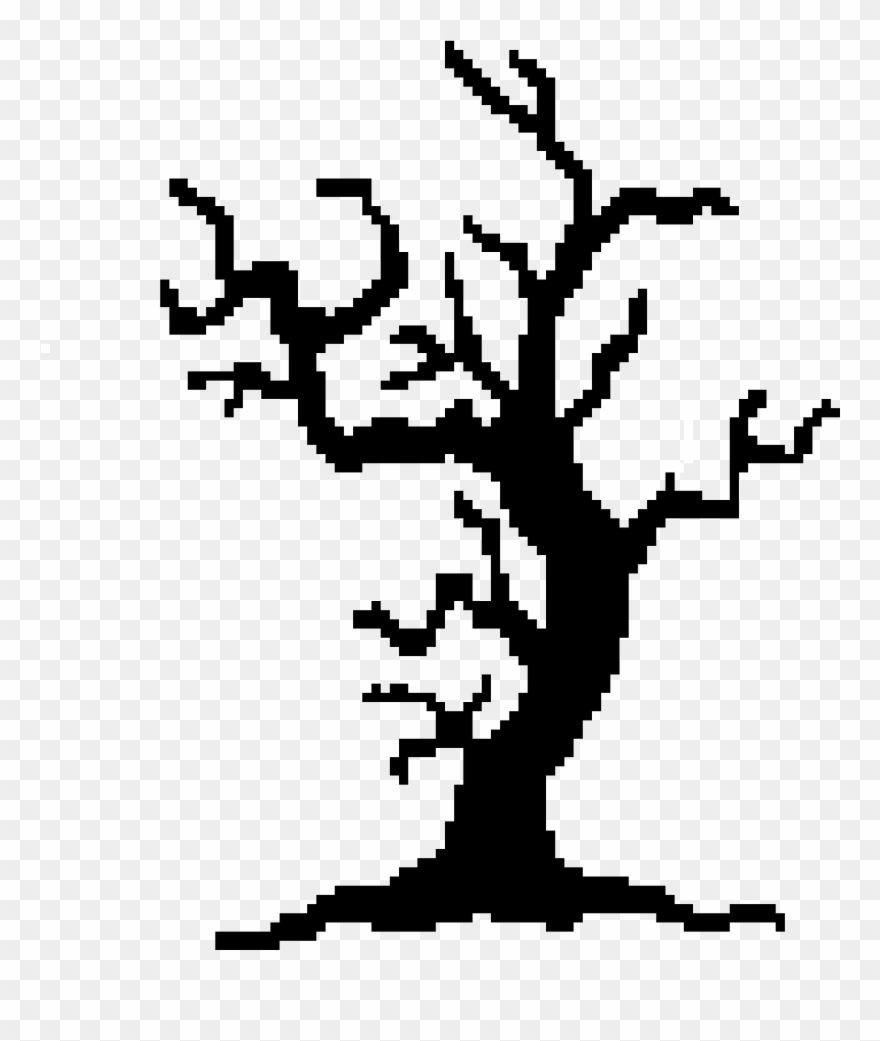 Spooky Trees Clipart , Png Download - Halloween Spooky Tree Silhouette Transparent Png