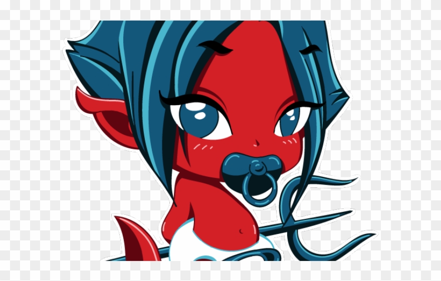 Demon Clipart Devil - Baby Devil Girl - Png Download