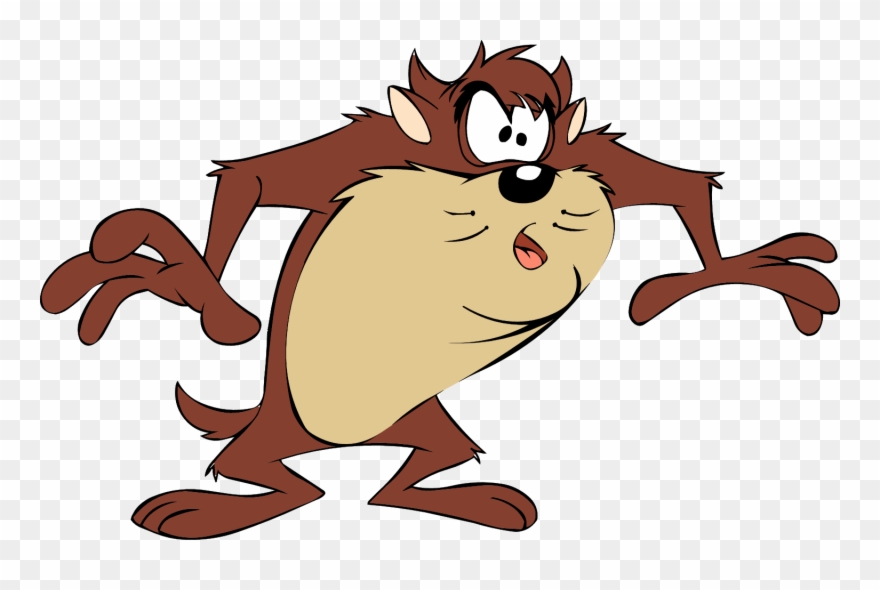 Tasmanian Devil Clipart Banner - Tasmanian Devil Cartoon - Png Download
