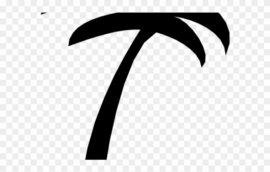 Palm Tree Clipart Emoji - Palm Tree Silhouette Clip Art - Png Download