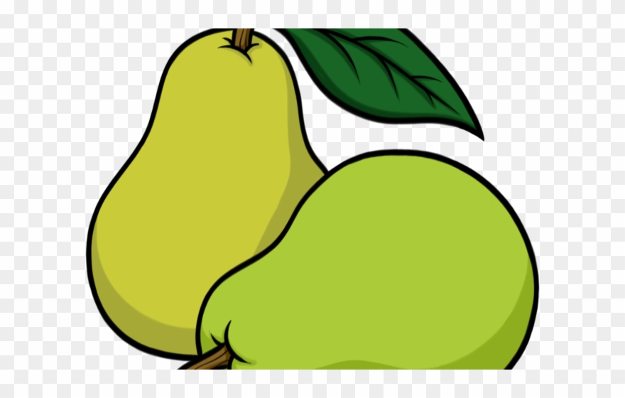 Pear Clipart Sketch - 2 Pears Clip Art - Png Download