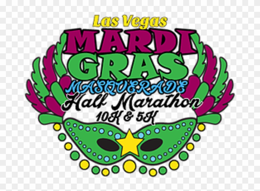 Mardi Gras Masquerade Half Marathon, 10k & 5k Clipart