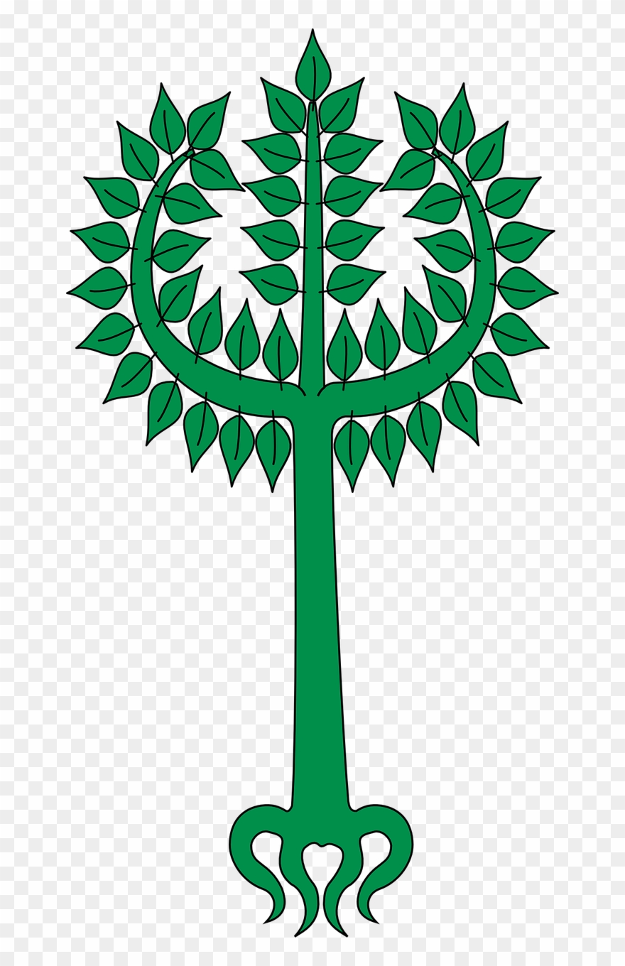 Tree Heraldic Symbol - Sketch Of Enveloped Virus Clipart