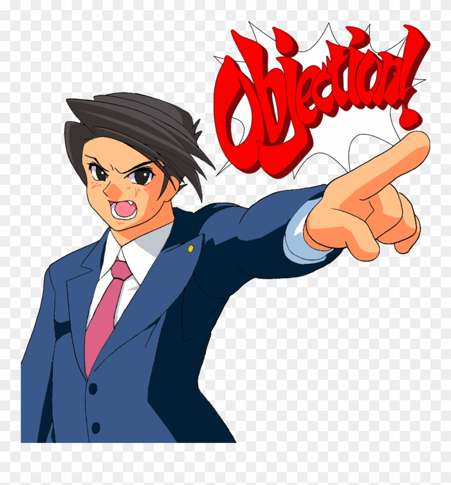 Ace Attorney Clipart Objection - Apollo Justice: Ace Attorney - Png Download
