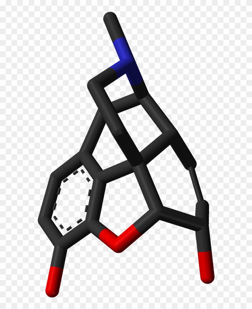 Morphine From Xtal 3d Sticks Skeletal - Chlorpromazine Clipart