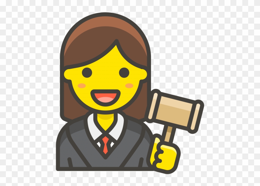 Woman Judge Emoji - Pilot Woman Icon Clipart