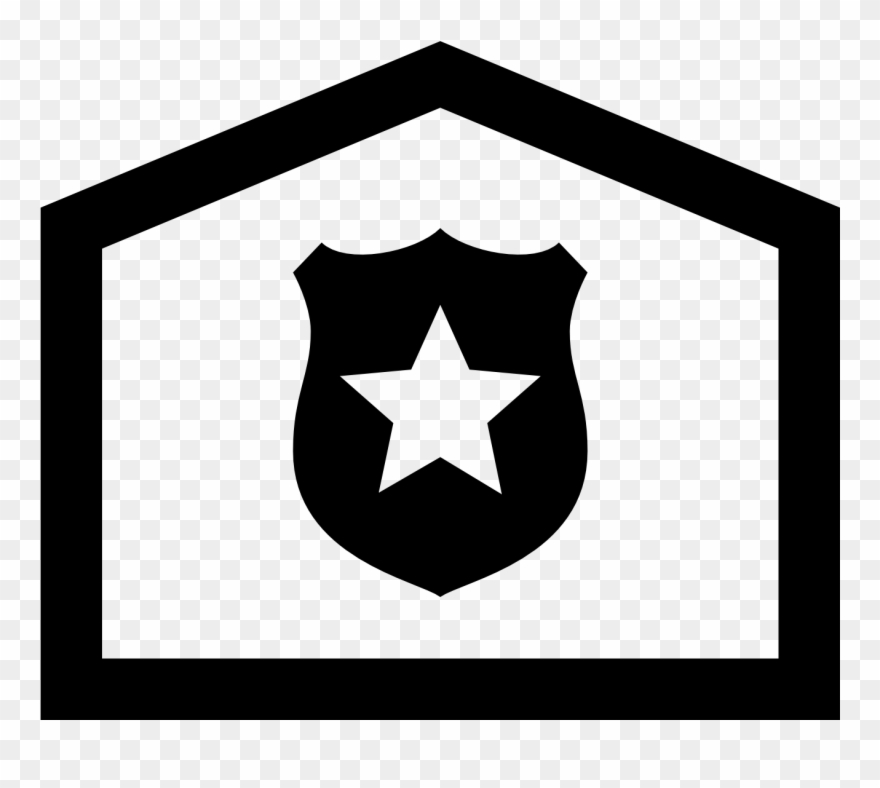 Police Station Icon - Indoor Icon Clipart