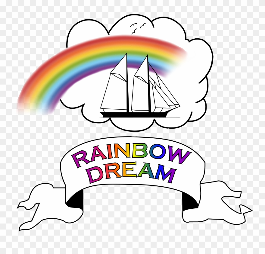 Sailboat Clipart Rainbow - Png Download