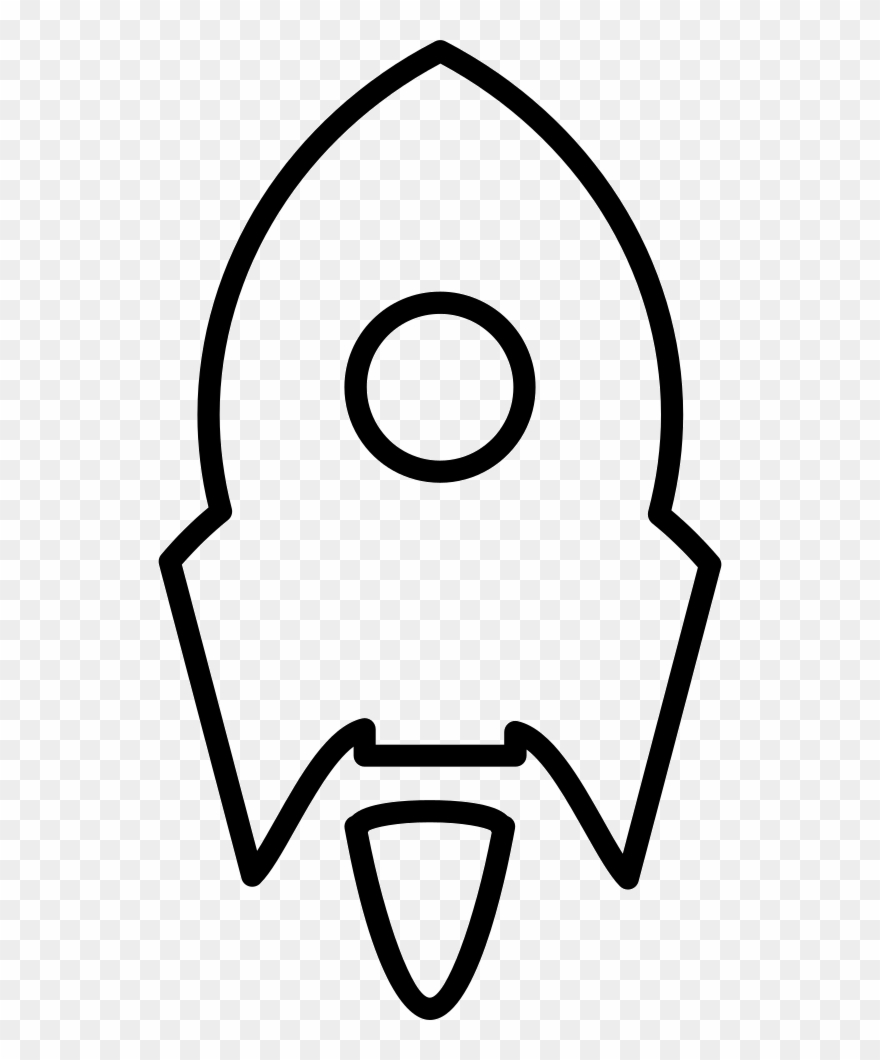 Rocket Ship Variant Small - Rocket Ship Drawing Png Clipart