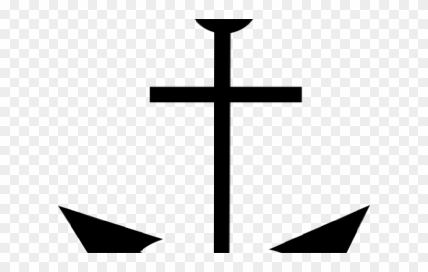 Sailing Ship Clipart Anchor - Cross - Png Download