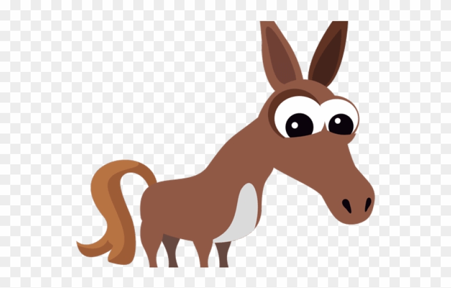 Mule Clipart Nativity Donkey - Cartoon - Png Download