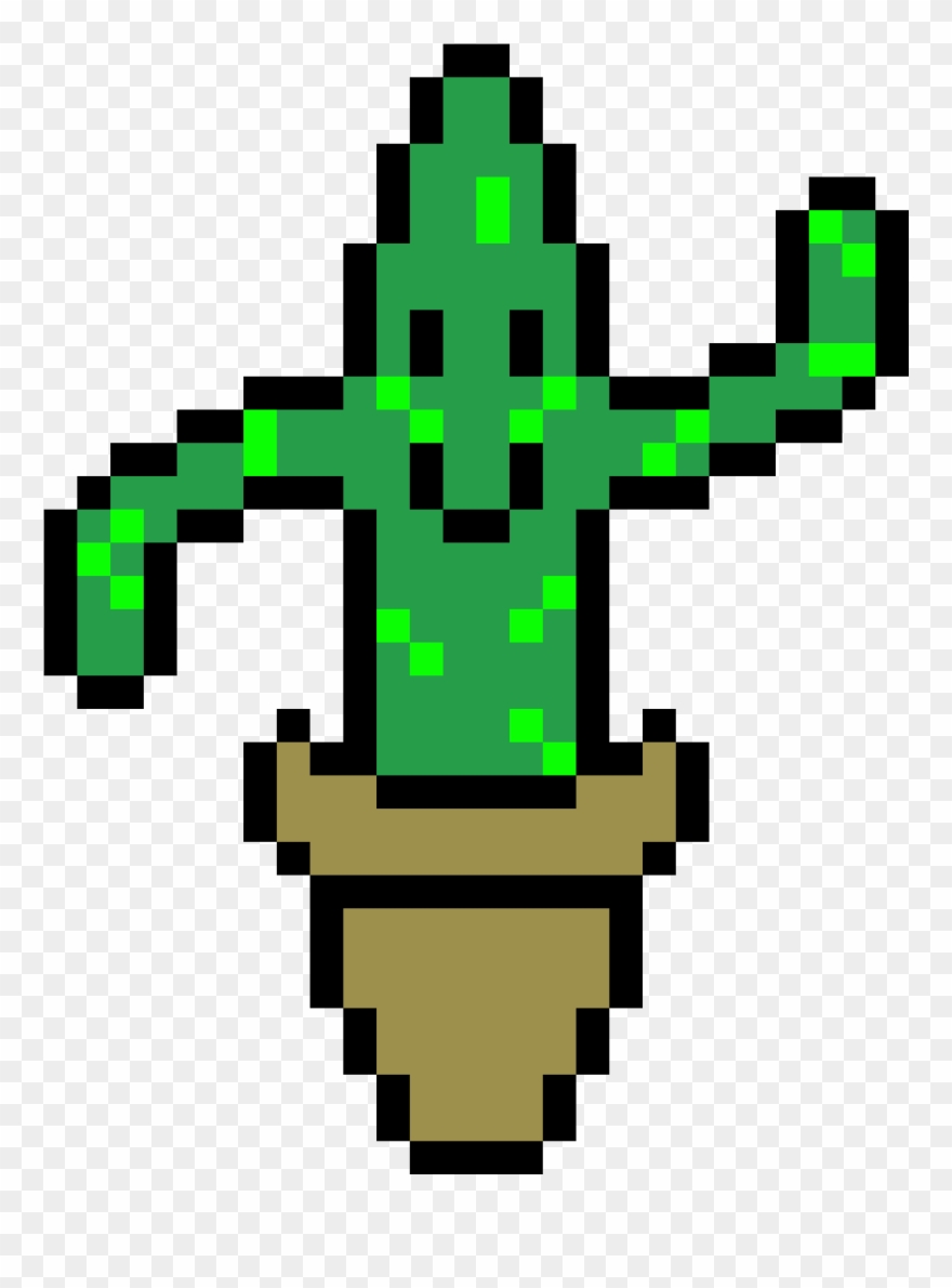 Cactus - Pixel Art Minecraft Dragao Clipart