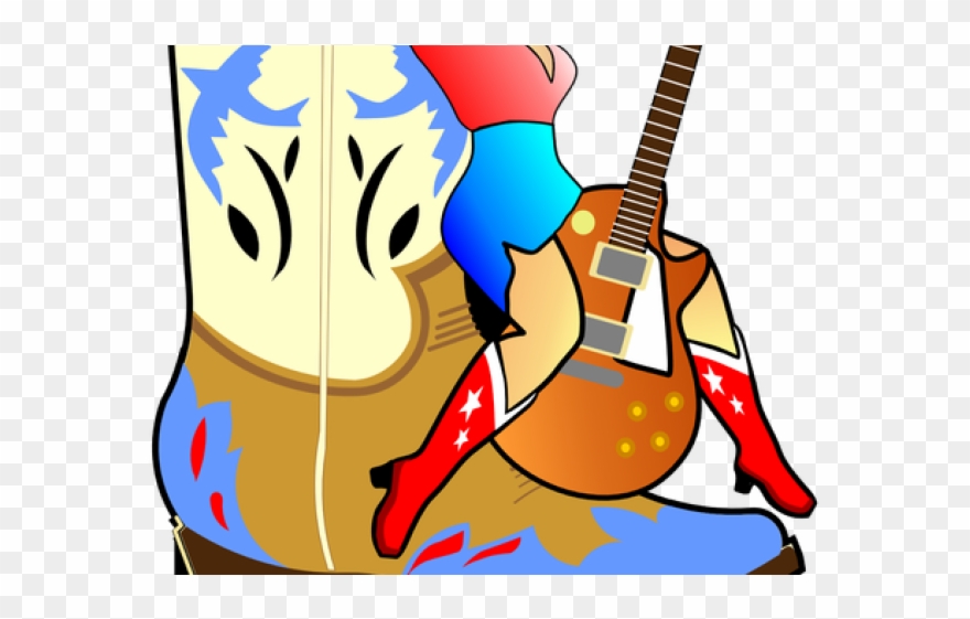 Guitar Clipart Boot - Png Download