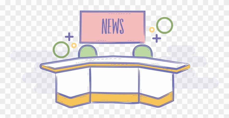 News Clipart Line - News Room Clipart - Png Download