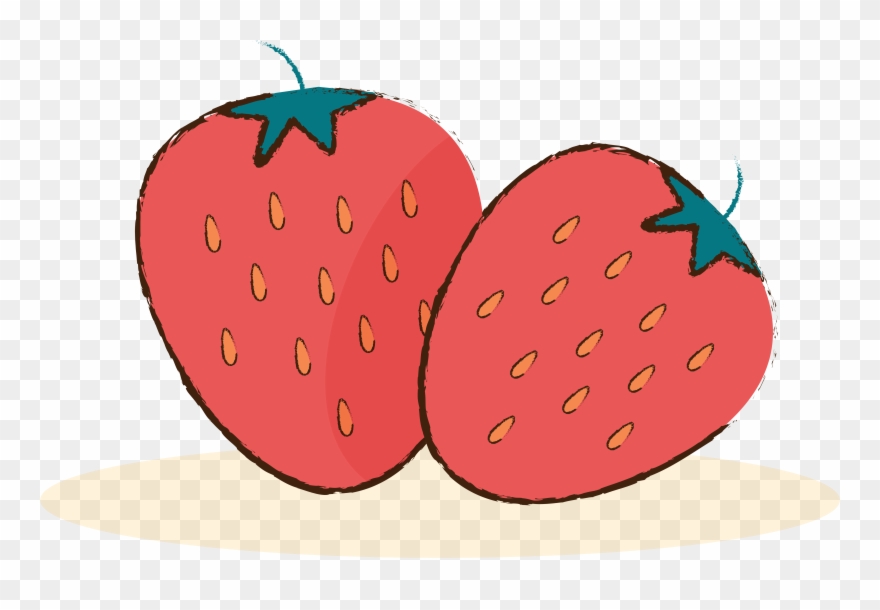 Strawberry Fruit Hand Drawn Cartoon Png And Vector Clipart