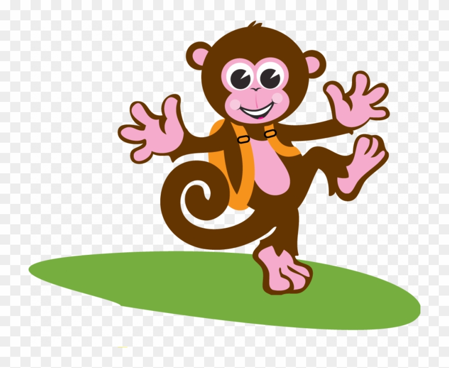 Kd Monkey Backpack - Kids Dentistree Clipart