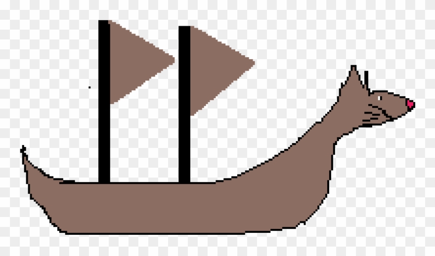 Mouse Boat - Viking Ships Clipart