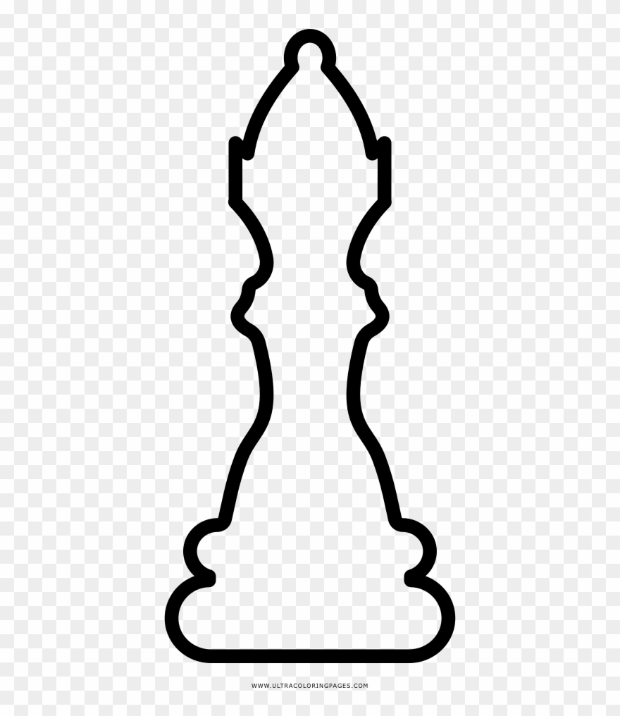 Chess Coloring Page - Line Art Clipart