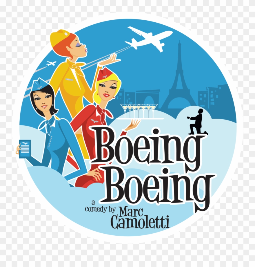 Play Poster Boeing Boeing Clipart