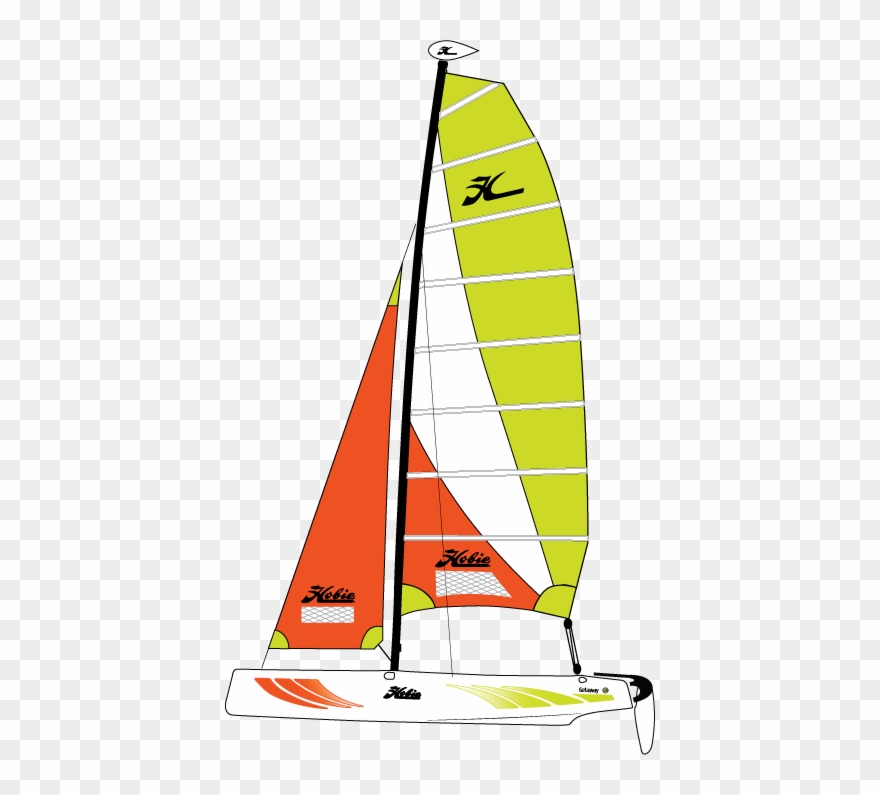 Hobie Cat Getaway Sail Boat - Hobie Getaway Sail Clipart