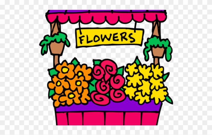 Shop Clipart Cartoon - Flower Shop Clip Art - Png Download