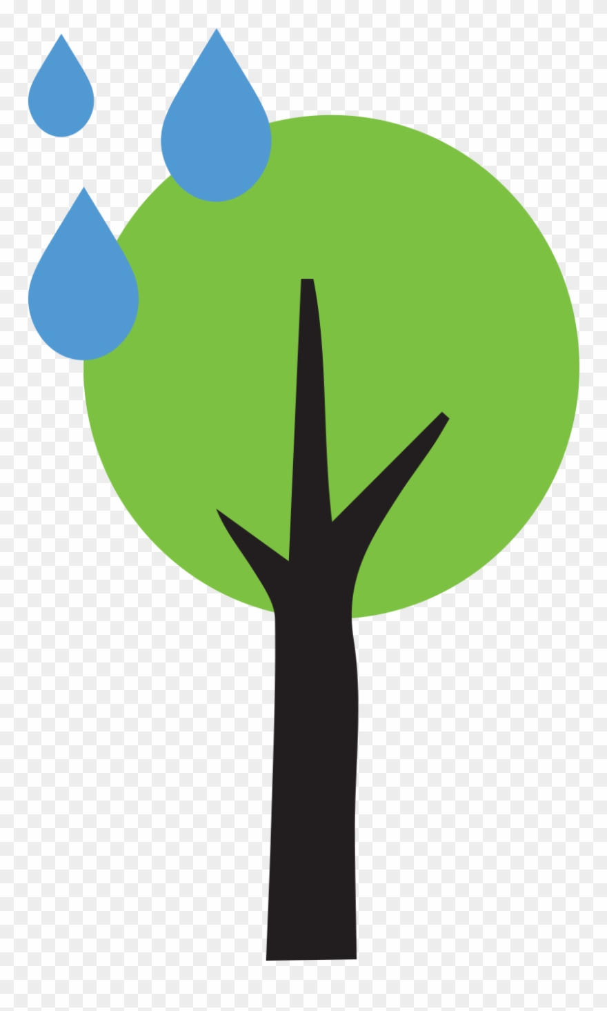 Rain Clipart Plant - Png Download