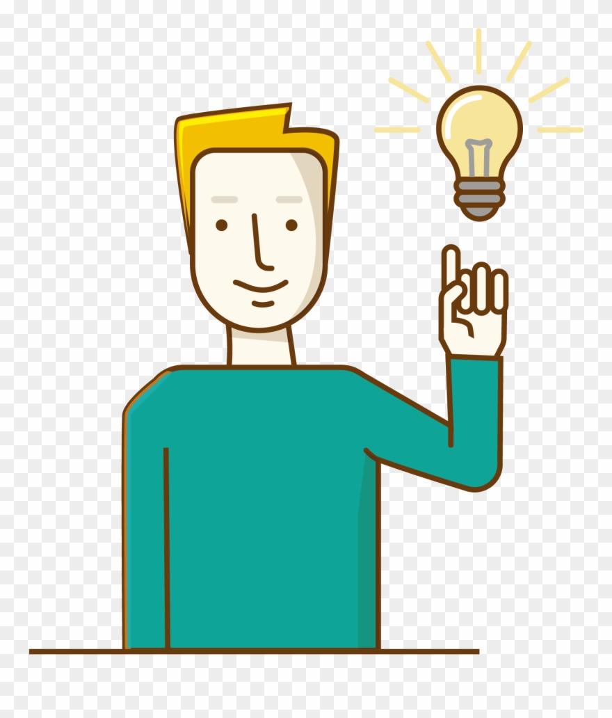 Idea Clipart Head Thinking - Vector Idea Thinking Png Transparent Png