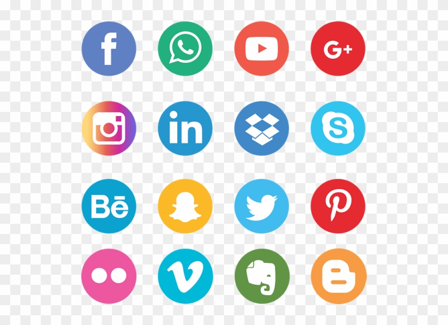 640 X 640 15 - Social Media Icon Blue Clipart