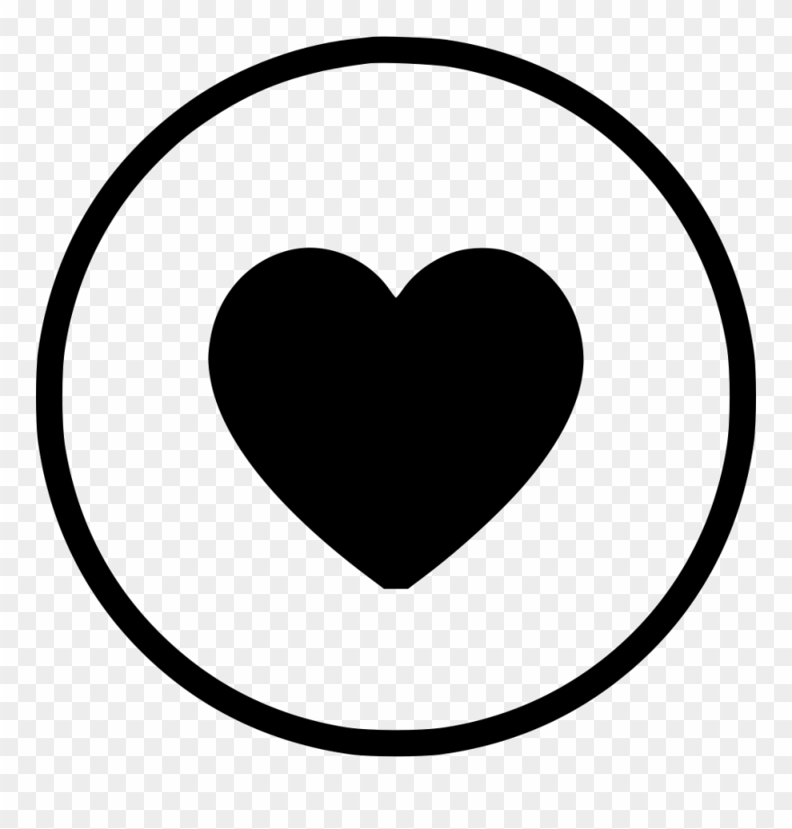 Png File Svg - Heart Round Icon Png Clipart