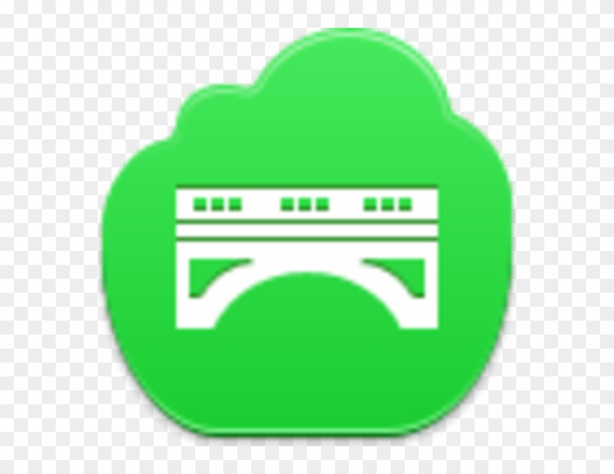 Bridge Icon Image - Ads Icon Green Clipart