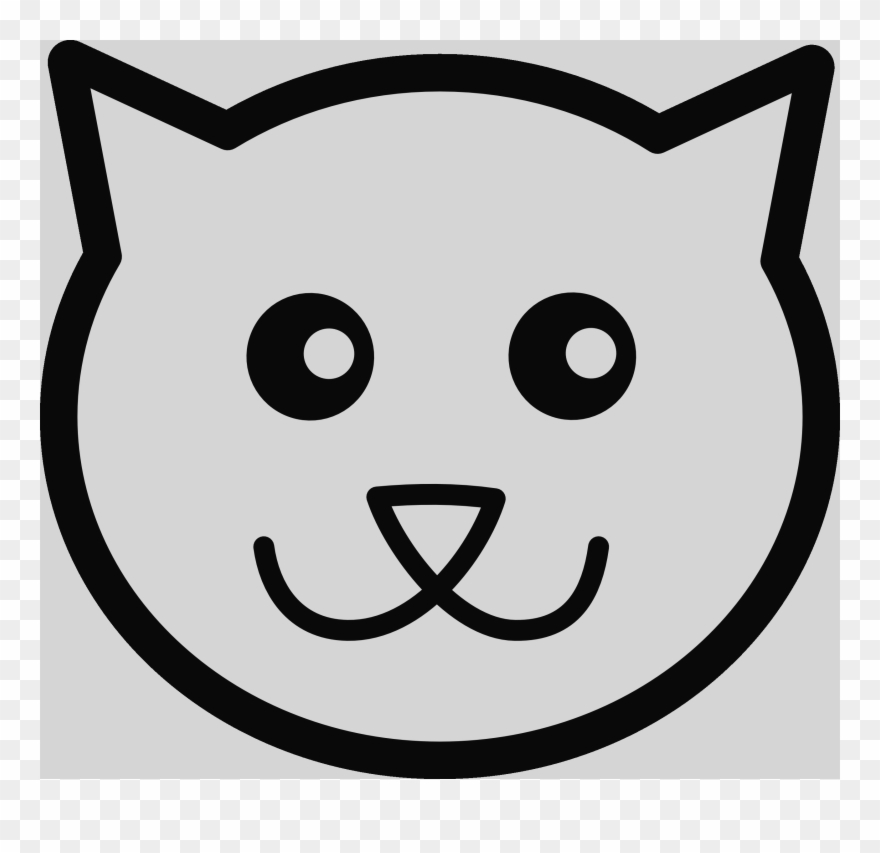 Cat Face Cartoon Drawing Clipart