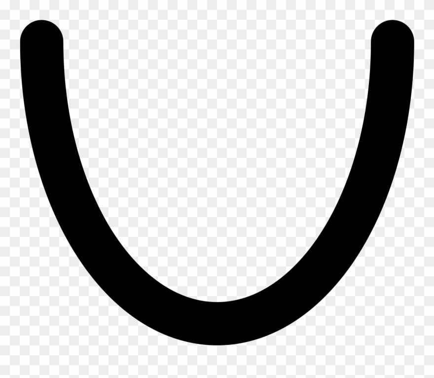 U Letter Png - Half Circle Outline Png Clipart