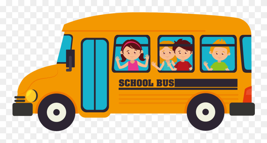 School Bus Transport - School Bus Icon Clipart