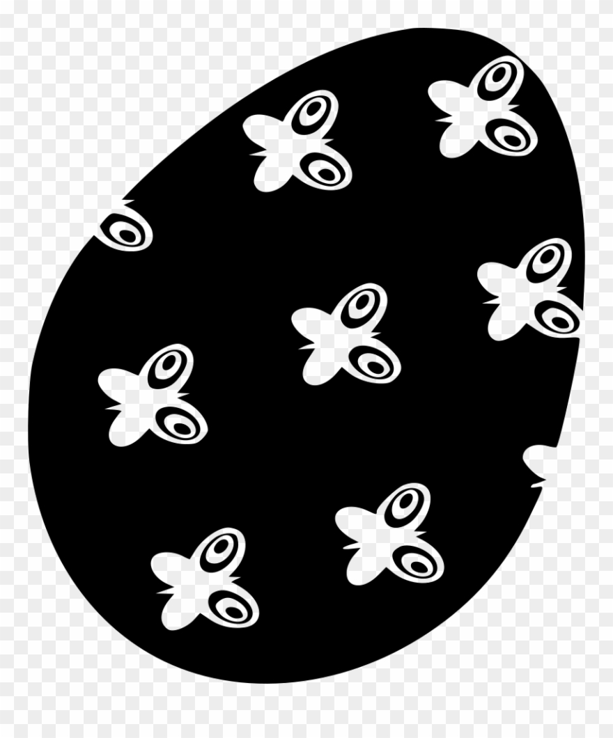 Decoration Easter Egg Holiday Butterflies Comments - Circle Clipart